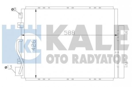 Радиатор кондиционера Kia SorentoI Condenser Kale oto radyator 342625