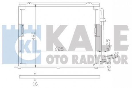 KALE DB Радіатор кондиционера S-Class W140 Kale oto radyator 392400