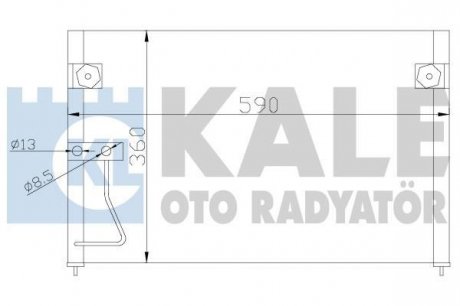 KALE MAZDA Радиатор кондиционера 626 V 97- Kale oto radyator 387000