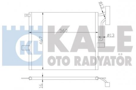 KALE BMW Радіатор кондиционера X3 E83 03- Kale oto radyator 384800
