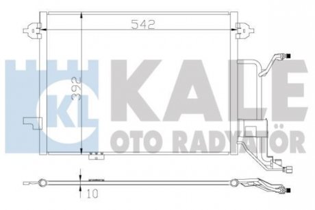 KALE VW Радіатор кондиционера Audi A6 97- Kale oto radyator 375500