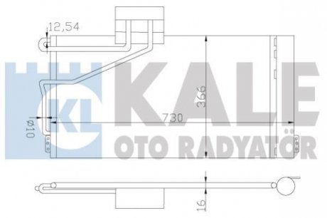 KALE DB Радіатор кондиционера W203 00- Kale oto radyator 387800