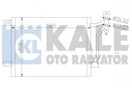 KALE BMW Радіатор кондиционера 3 E46 Kale oto radyator 376800