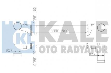 KALE DB Интеркулер W210 2.0/2.9TD Kale oto radyator 347400