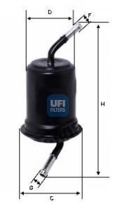 Фільтр паливний UFI 3176400