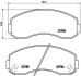Тормозные колодки дисковые BREMBO P99 003 (фото 1)