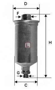 Фильтр топливный SOFIMA S1661B (фото 1)