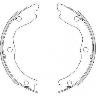 Колодки гальмівні барабанні WOKING Z4736.00