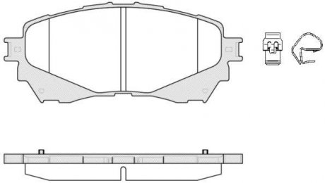Гальмівні колодки перед. Mazda 6 (18-21) WOKING P14383.04 (фото 1)