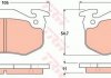 Гальмівні колодки CITROEN - PEUGEOT Saxo/Xsara/Xsara Estate/Break/ZX/106/205/205 Cabrio/206 TRW GDB1305 (фото 1)