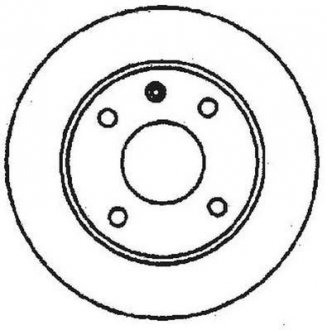 Тормозной диск передний AUDI 80 SEAT CORDOBA/IBIZA/TOLEDO VW GOLF/JETTA/PASSAT Jurid 561178JC (фото 1)