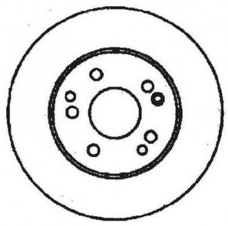 Тормозной диск передний MERCEDES-BENZ W201 / W124 Jurid 561331JC