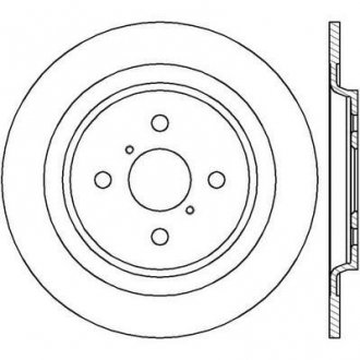 Гальмівний диск задній Toyota Yaris (P9) (P13) Jurid 562422JC (фото 1)