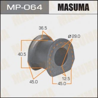 Втулка стабилизатора переднего Mitsubishi Pajero (-00) (Кратно 2 шт) MASUMA MP064 (фото 1)