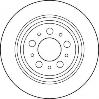 Гальмівний диск задній Volvo S60, S70, S80, V70, V70, XC Jurid 562174JC