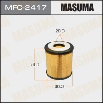 Фильтр масляный (вставка) Ford Focus (05-15), Mondeo (07-) D 2.0, 2.2/ Mazda 6 (02-10) 1.8, 2.0, 2.5 MASUMA MFC2417