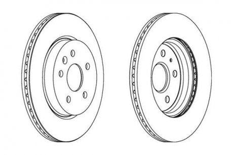 Тормозной диск Chevrolet Malibu/ Opel Insignia A Jurid 562463JC