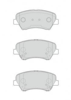 Гальмівні колодки передні KIA Ceed, Carens / Hyundai i30, Elantra V, Jurid 573406J (фото 1)