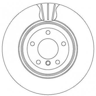 Гальмівний диск задній BMW 3-Series / X1 Jurid 562334JC (фото 1)