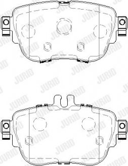 Тормозные колодки Mercedes E W213 Jurid 573843J (фото 1)