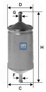 Фильтр топливный UFI 3150100 (фото 1)