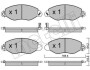 Комплект гальмівних колодок (дискових) Metelli 22-0536-0 (фото 1)