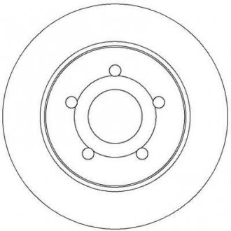 Тормозной диск задний FORD C-MAX/FOCUS Jurid 562361JC (фото 1)