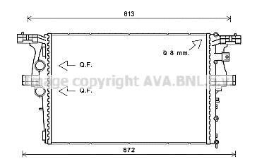 Радиатор Daily VI 2.3 D 09/11- (AVA) AVA COOLING IV2126