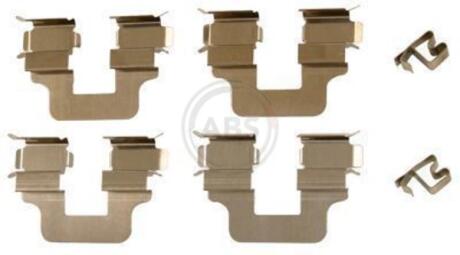 Р-кт тормозов. колодок зад. Chrysler Voyager/Opel Combo 05- A.B.S. 1245Q
