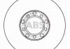 Гальмівний диск перед. W114/W123 (67-87) A.B.S. 15740 (фото 1)