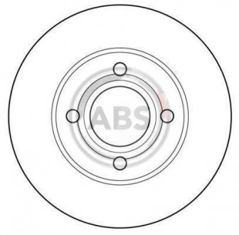 Диск тормозной AUDI 80/90/100 передн. вент. (ABS) A.B.S. 15746
