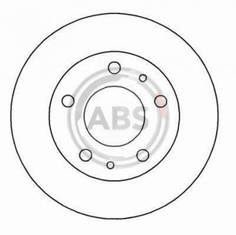 Тормозной диск перед. Boxer/Ducato/Jumper (06-21) A.B.S. 16292