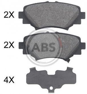 Тормозные колодки дисковые (1 к-т) A.B.S. 35032