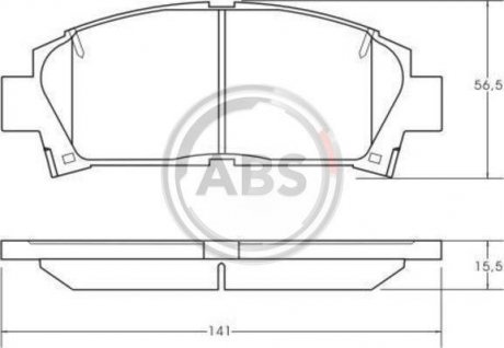 Гальмівні колодки перед Avensis/Camry/Carina 89-03 A.B.S. 36866