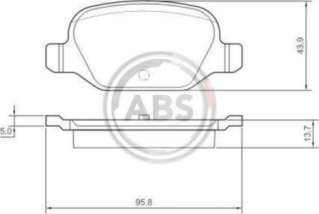 Колодки тормозные задн. 500/Punto (99-21) A.B.S. 37311