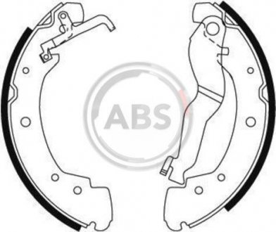 Тормозные колодки барабан (1 к-т) A.B.S. 8930 (фото 1)
