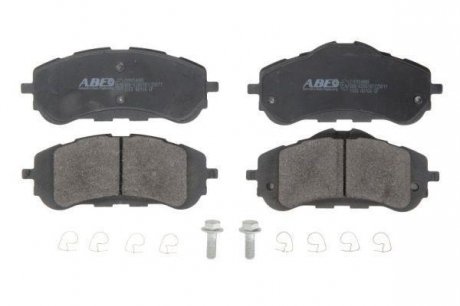 Тормозные колодки дисковые перед. Peugeot 308 II 1.2-2.0D 2013- ABE C1P054ABE (фото 1)