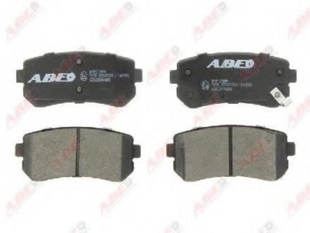 Колодки тормозные дисковые задние, комплект ABE C20308ABE (фото 1)