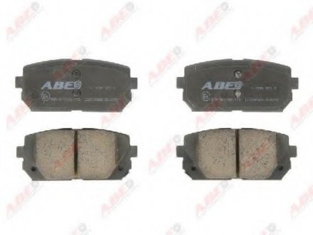Комплект тормозных колодок, дисковый тормоз ABE C20309ABE