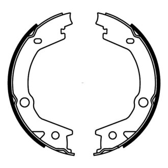 Колодки тормозные барабанные, комплект ABE C00527ABE