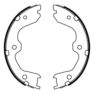 Гальмівні колодки, барабанні ABE C01067ABE