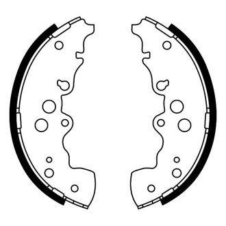 Колодки барабанні 254mm ABE C08023ABE