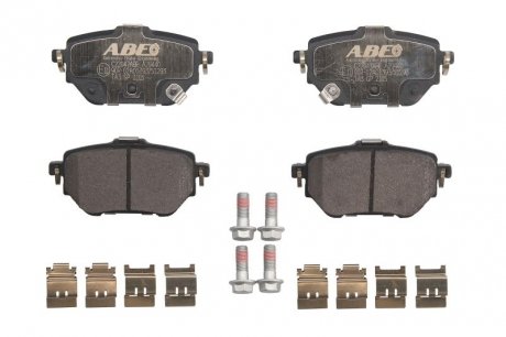 Колодки тормозные дискові задние, комплект ABE C22047ABE (фото 1)