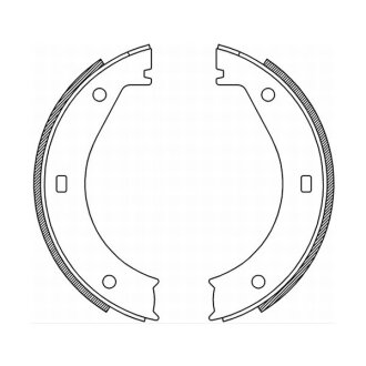 Колодки тормозные барабанные, комплект ABE CRB005ABE