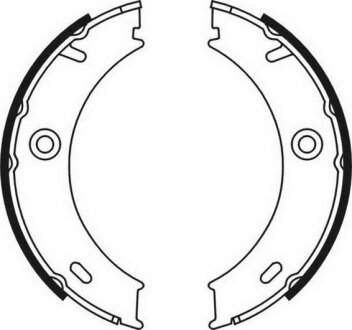 Колодки ручного гальма, DB412 ABE CRM003ABE