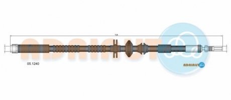 Шланг тормозной перед. BMW 5 F10 ADRIAUTO 05.1240