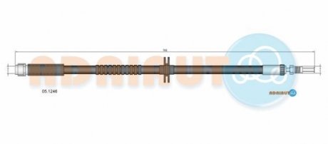 Шланг тормозной перед. BMW X3 F25/X4 F26 ADRIAUTO 05.1246