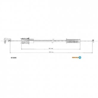 Тросик акселератора ADRIAUTO 07.0335
