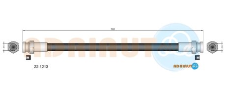 Фото mazda шланг тормозной зад. 323 -87 ADRIAUTO 22.1213 MAZDA Шланг тормозной зад. 323 -87 ADRIAUTO 22.1213