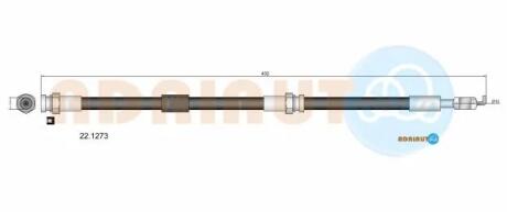 MAZDA Тормозной шланг пер. 323 VI 98-, Premacy ADRIAUTO 22.1273